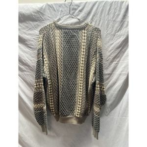 Vintage Cotton Traders Coogi Style 3D Multicolor Knit Sweater-Men’s Size L
